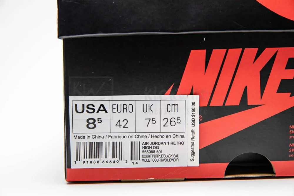 air jordan 1 "court purple" 555088 501
